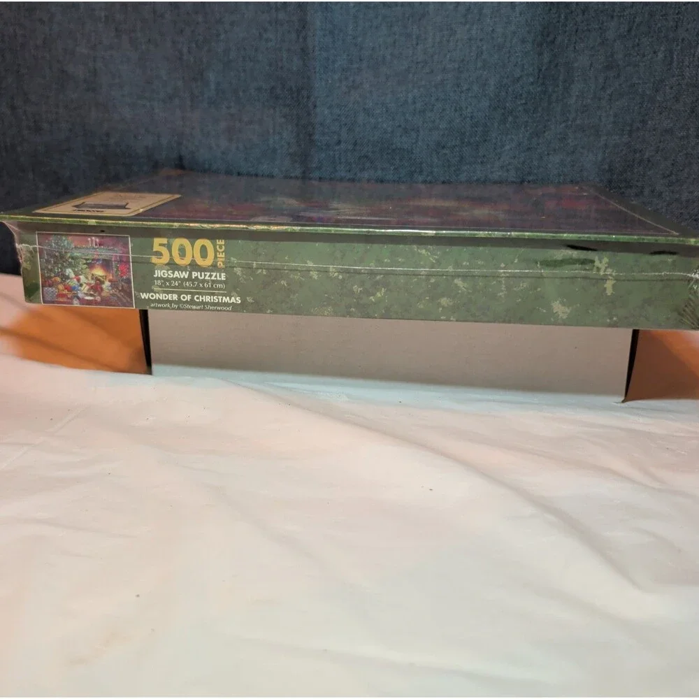 Vintage Lang Christmas Puzzle 500 pc Factory Sealed New Pop Up Easel Box 1982
